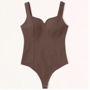Abercrombie & Fitch Ponte Corset Sweetheart Bodysuit